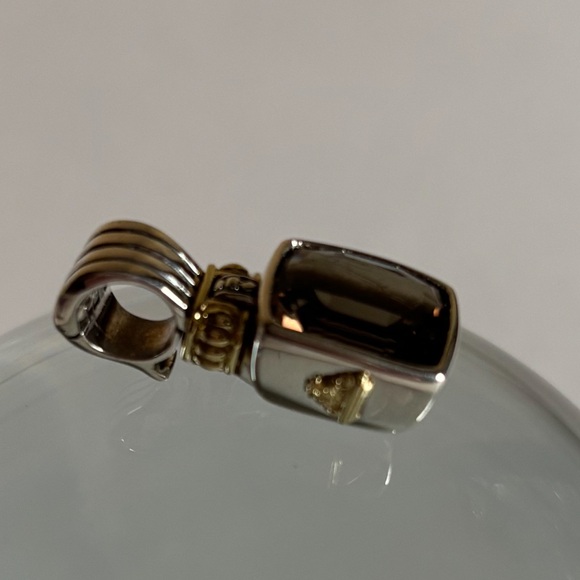 LAGOS S/S 18K gold Smoky Quartz pendant - Picture 9 of 14